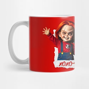 See you Halloween letter mesage Chucky doll Mug